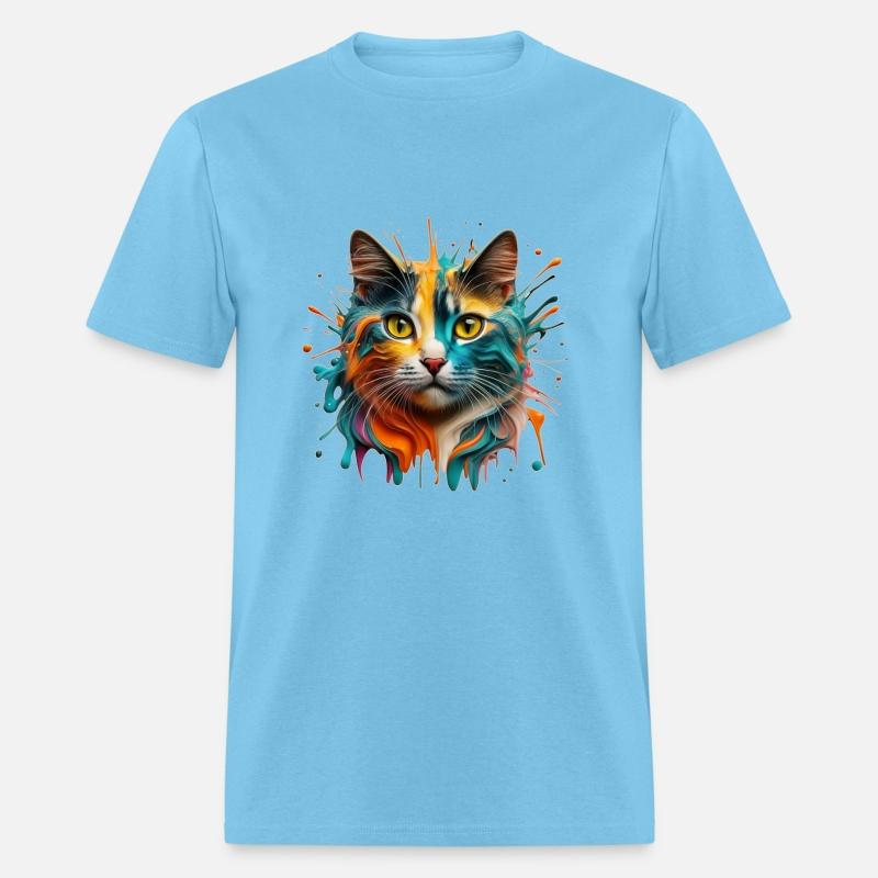 Brightly colored cat