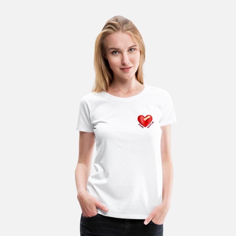 Broken heart healed with patch motivational quote