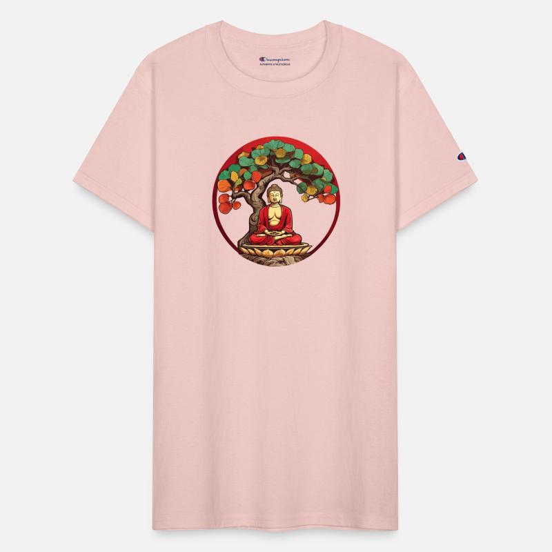 Buddha Under Reggae Colored Bodhi Tree