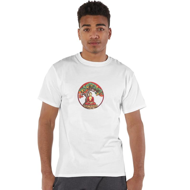 Buddha Under Reggae Colored Bodhi Tree