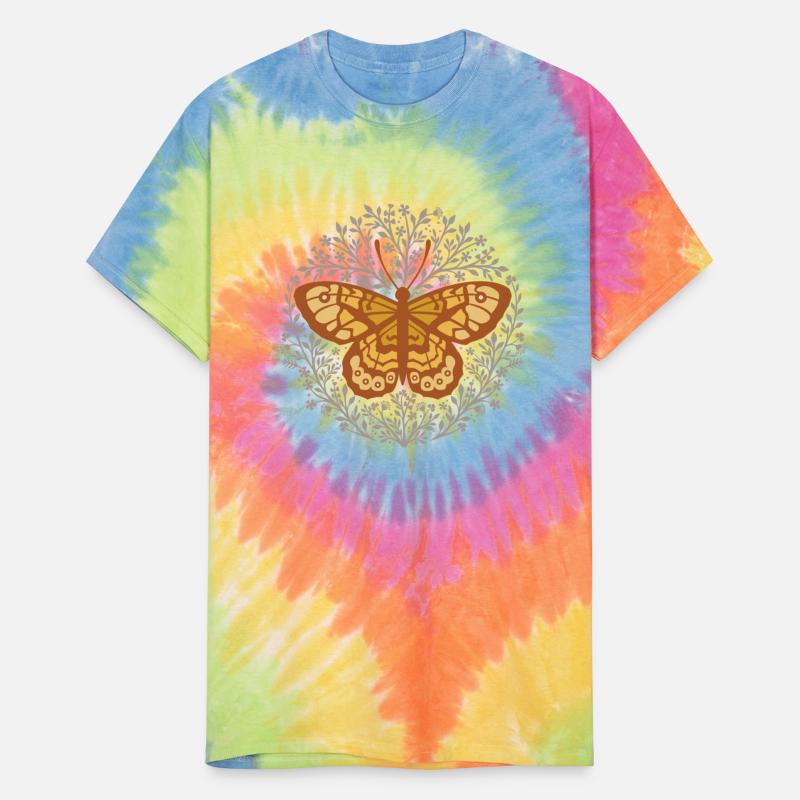 Butterfly insect with flowers.