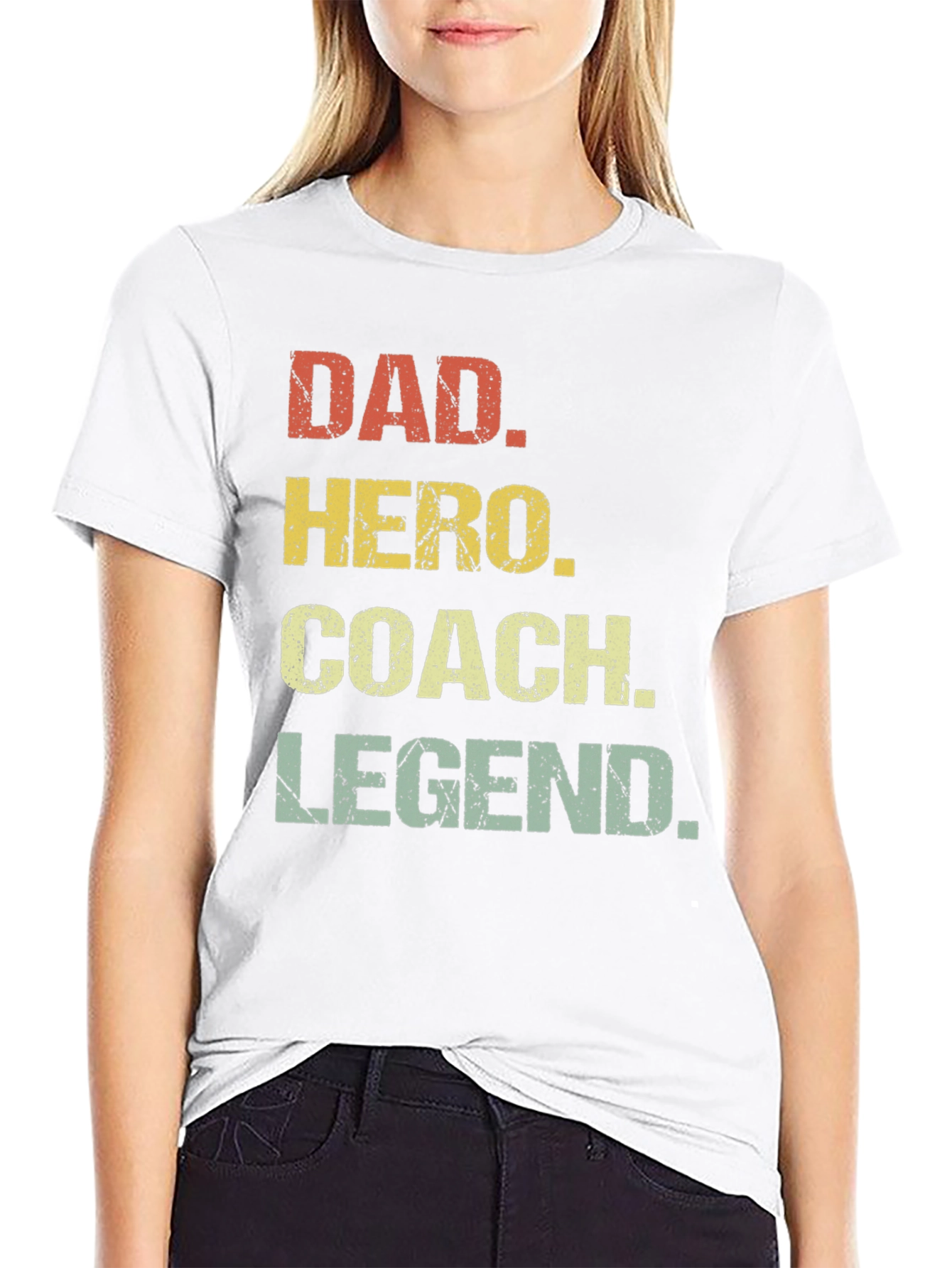 Dad Hero Coach Legend T-Shirt - Fathers Day Gift