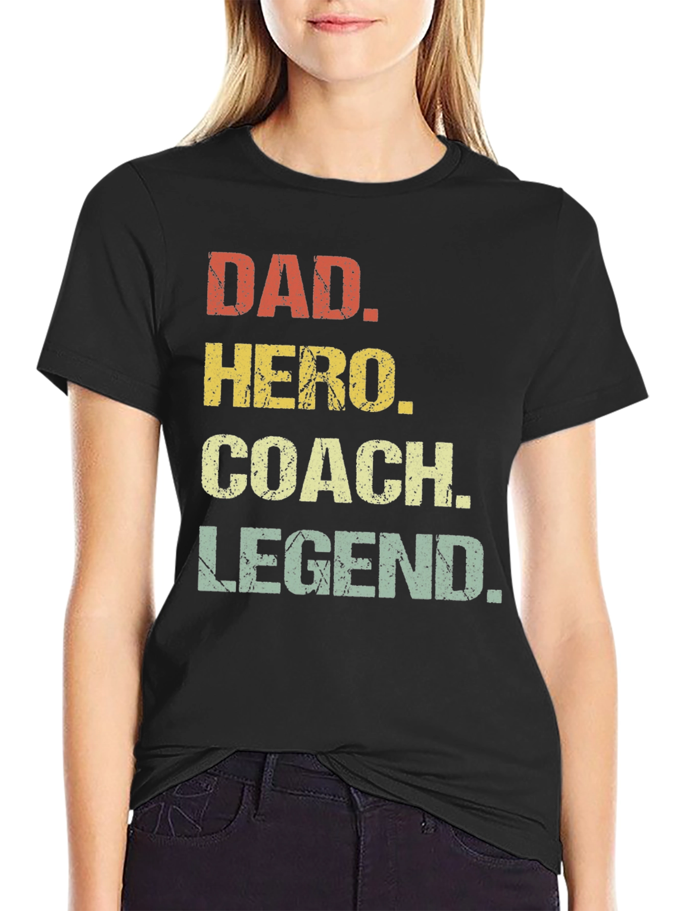 Dad Hero Coach Legend T-Shirt - Fathers Day Gift