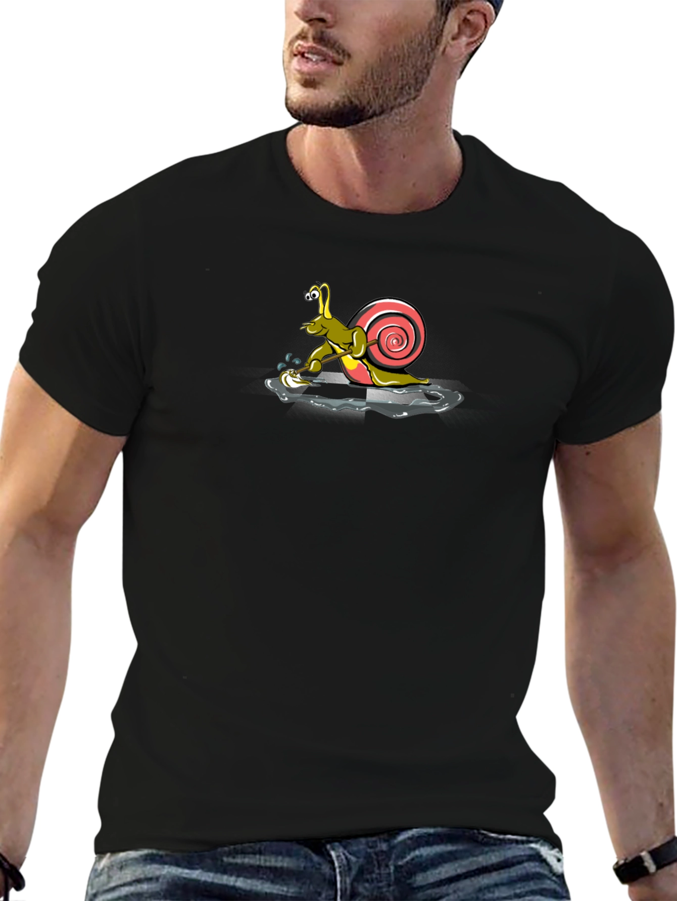 Snail Graphic T-Shirt - Slow Motion Style
