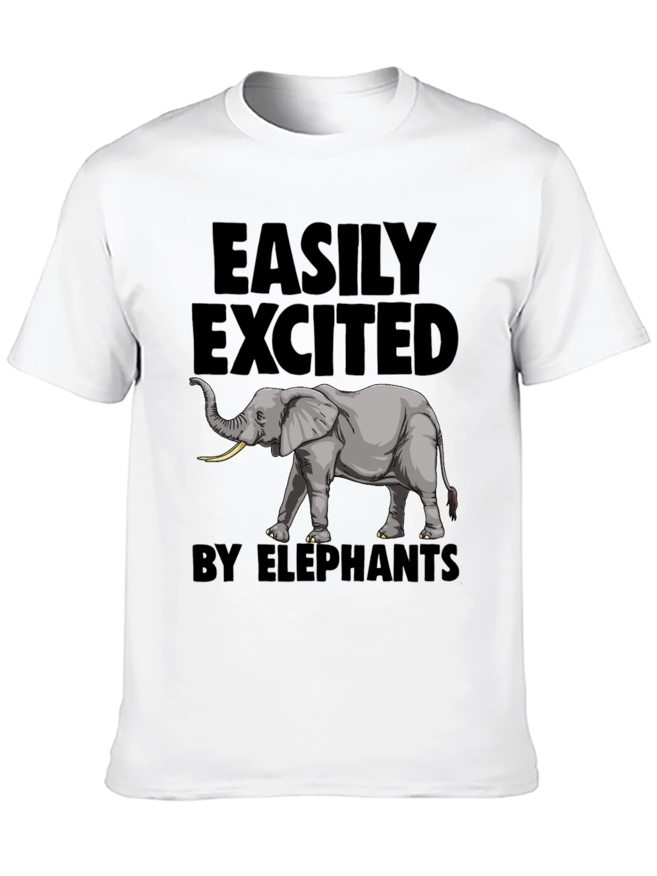 Elephant Enthusiast Tee - Easily Excited by Elephants T-Shirt