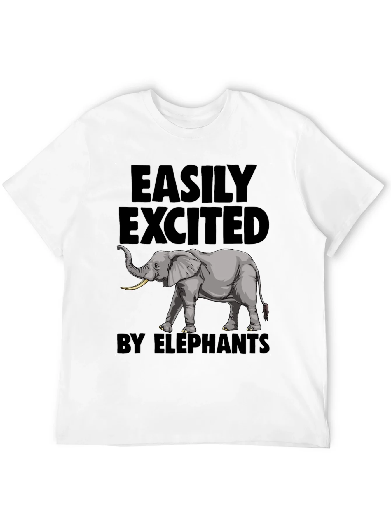 Elephant Enthusiast Tee - Easily Excited by Elephants T-Shirt
