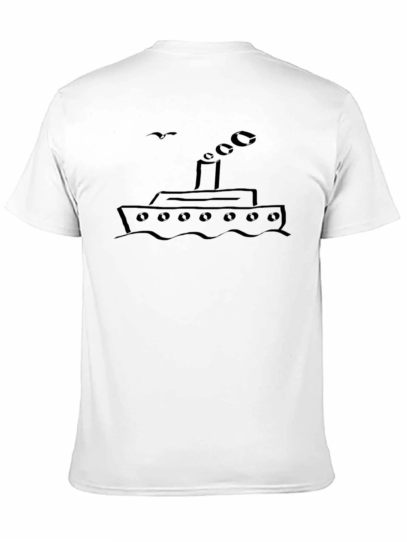 Black Steamship Graphic Tee