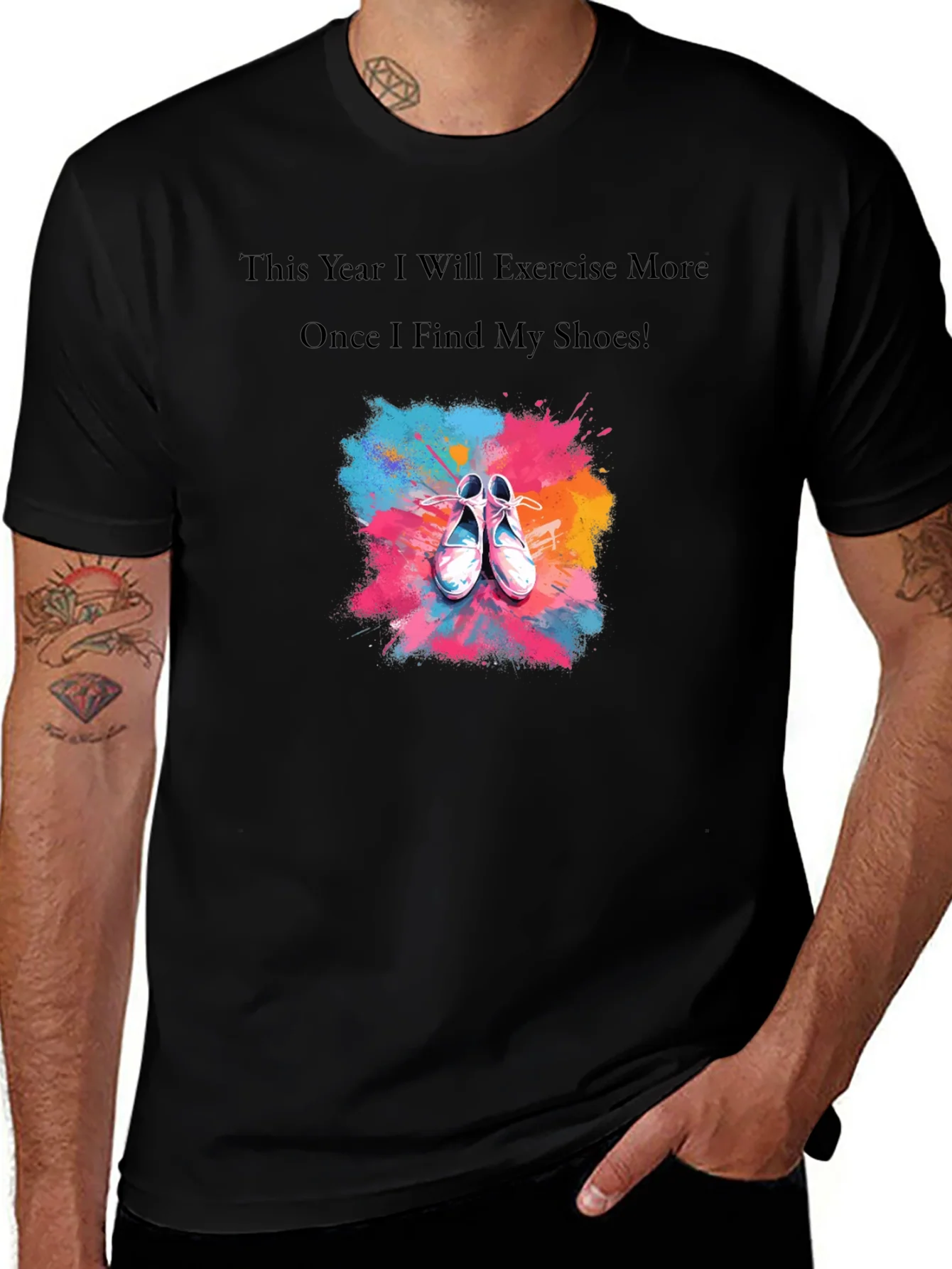 Funny Exercise T-Shirt - Find My Shoes