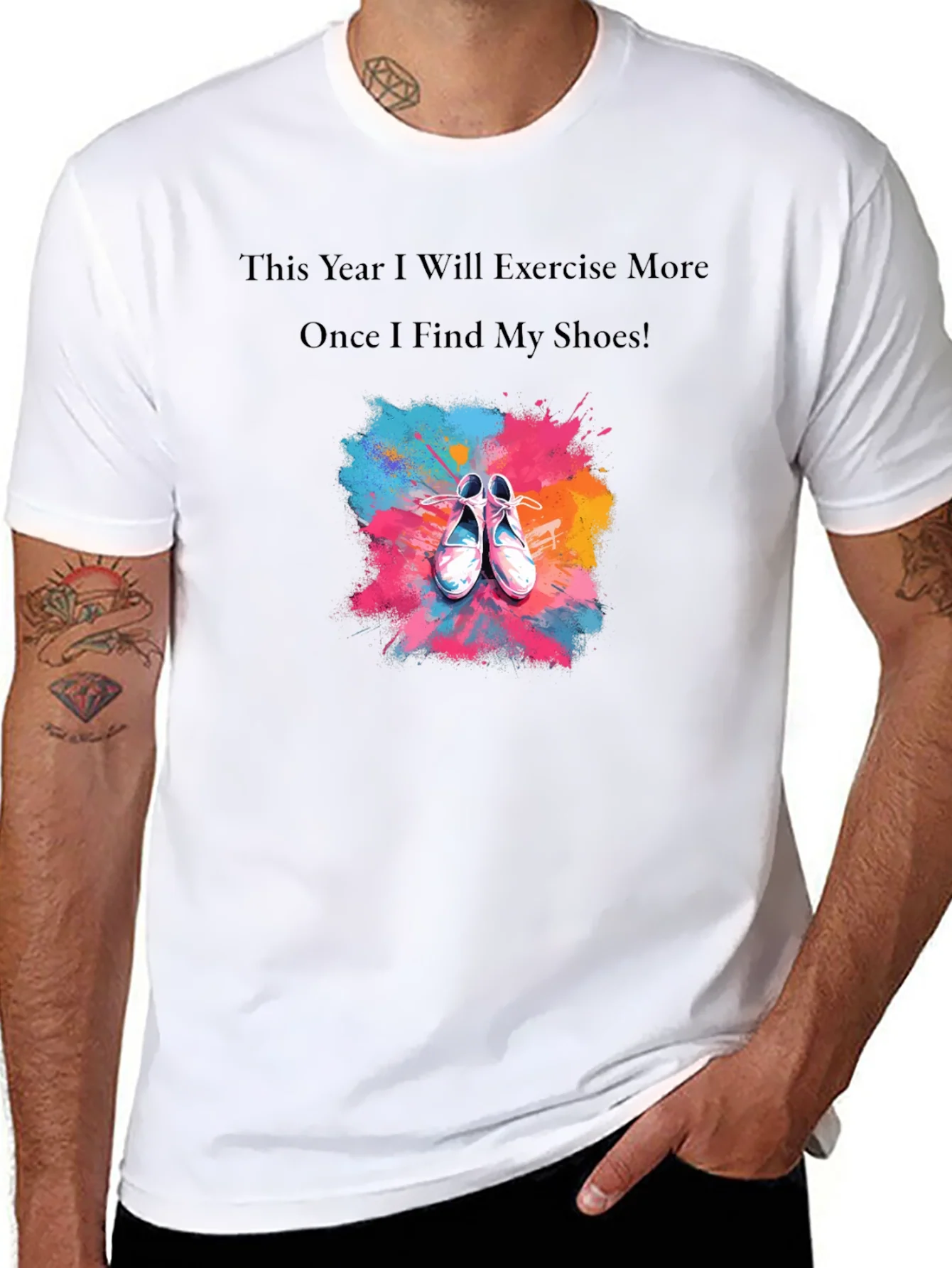 Funny Exercise T-Shirt - Find My Shoes