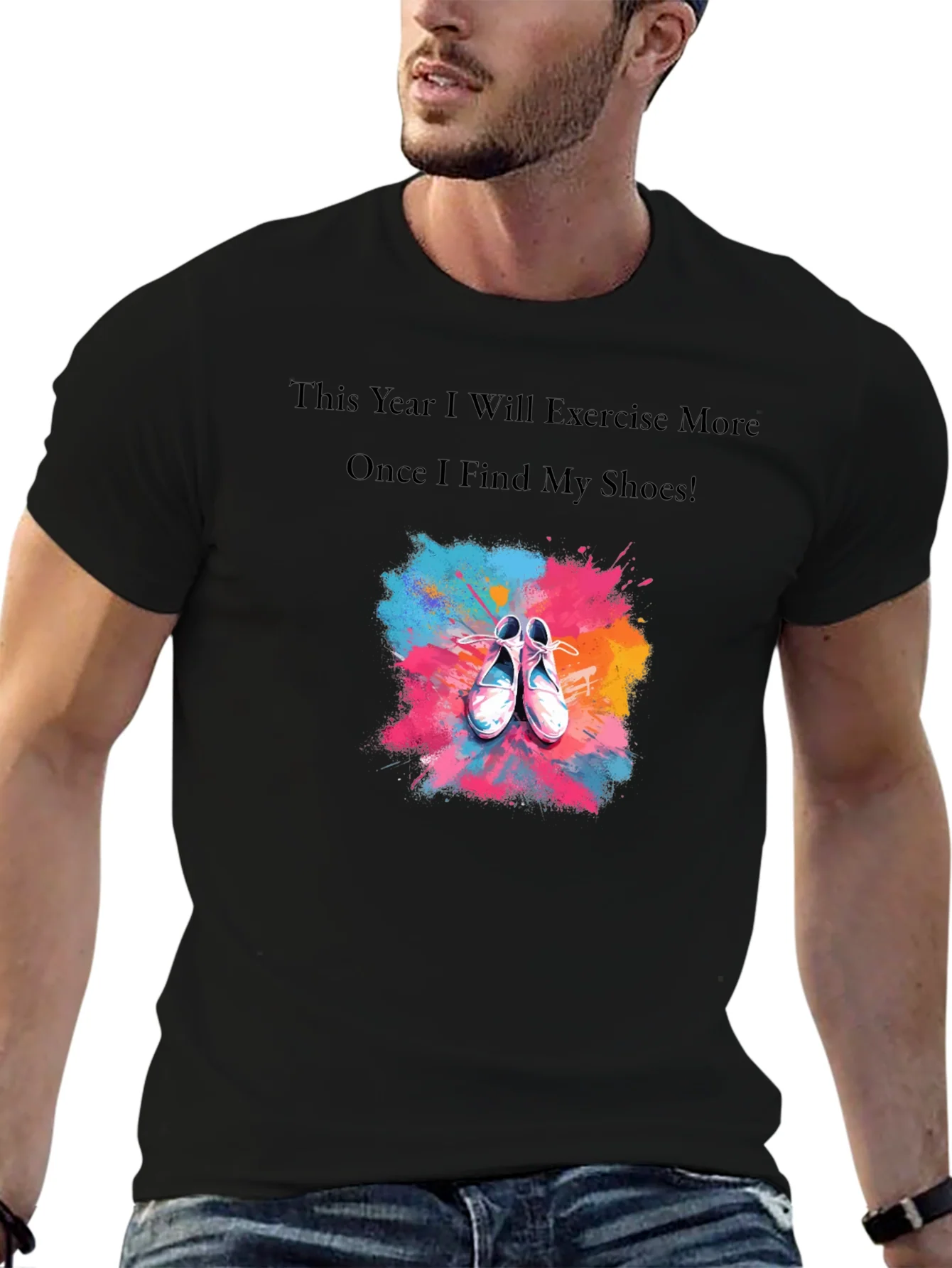 Funny Exercise T-Shirt - Find My Shoes