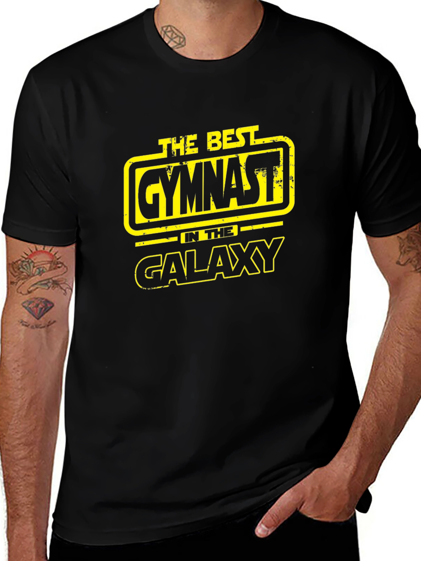 Best Gymnast in the Galaxy Black T-Shirt