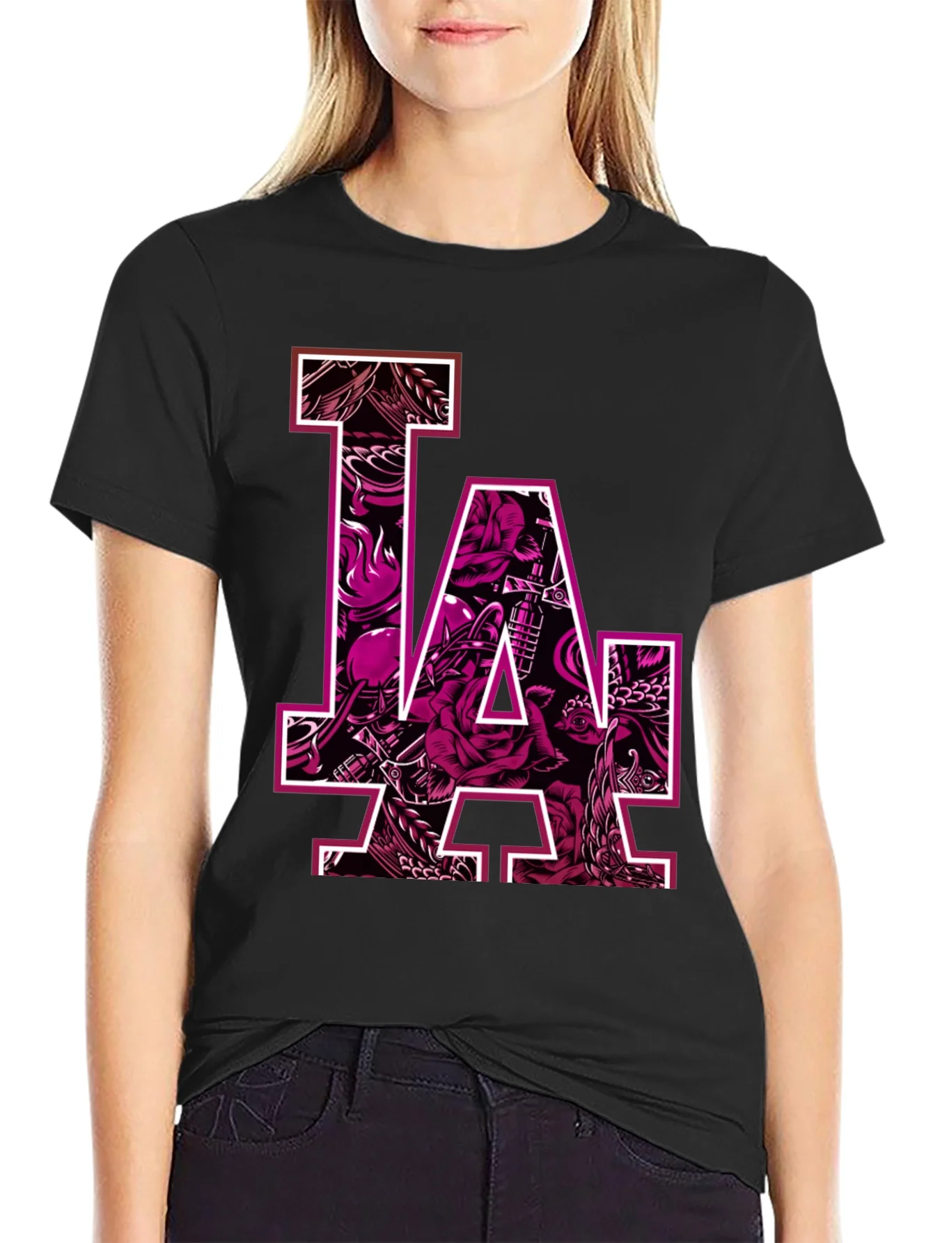 LA Graphic Tee - Bold Artistic Design