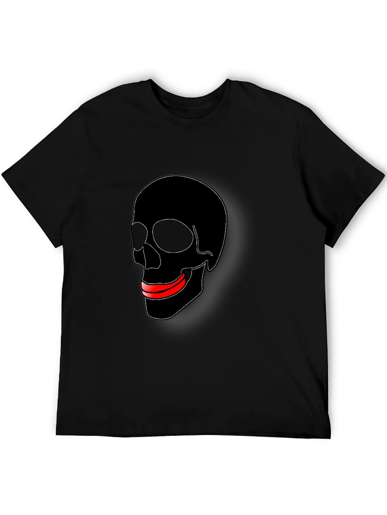 Skull Graphic Tee - Black Casual T-Shirt