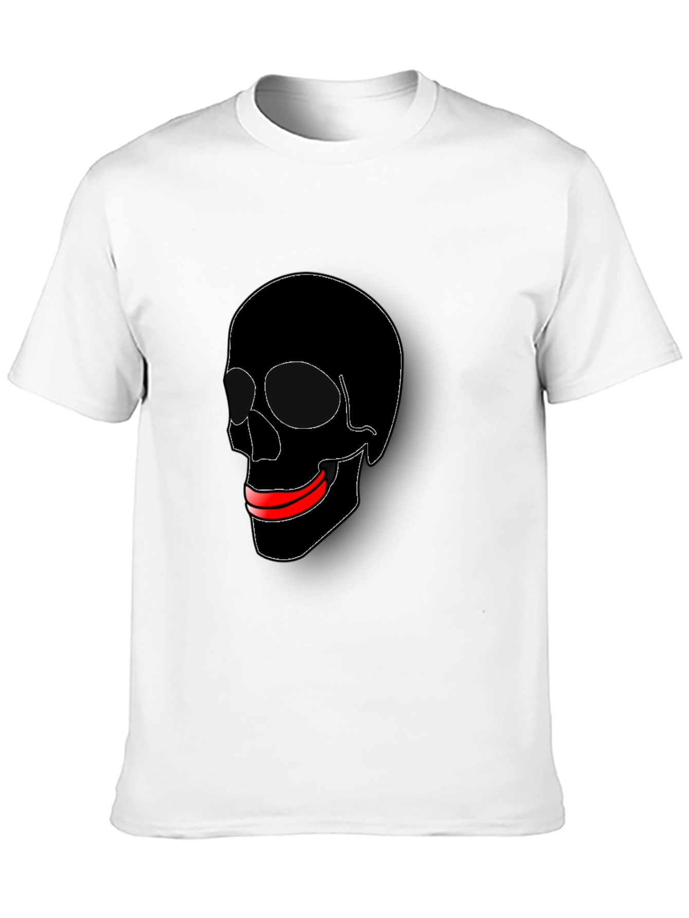 Skull Graphic Tee - Black Casual T-Shirt