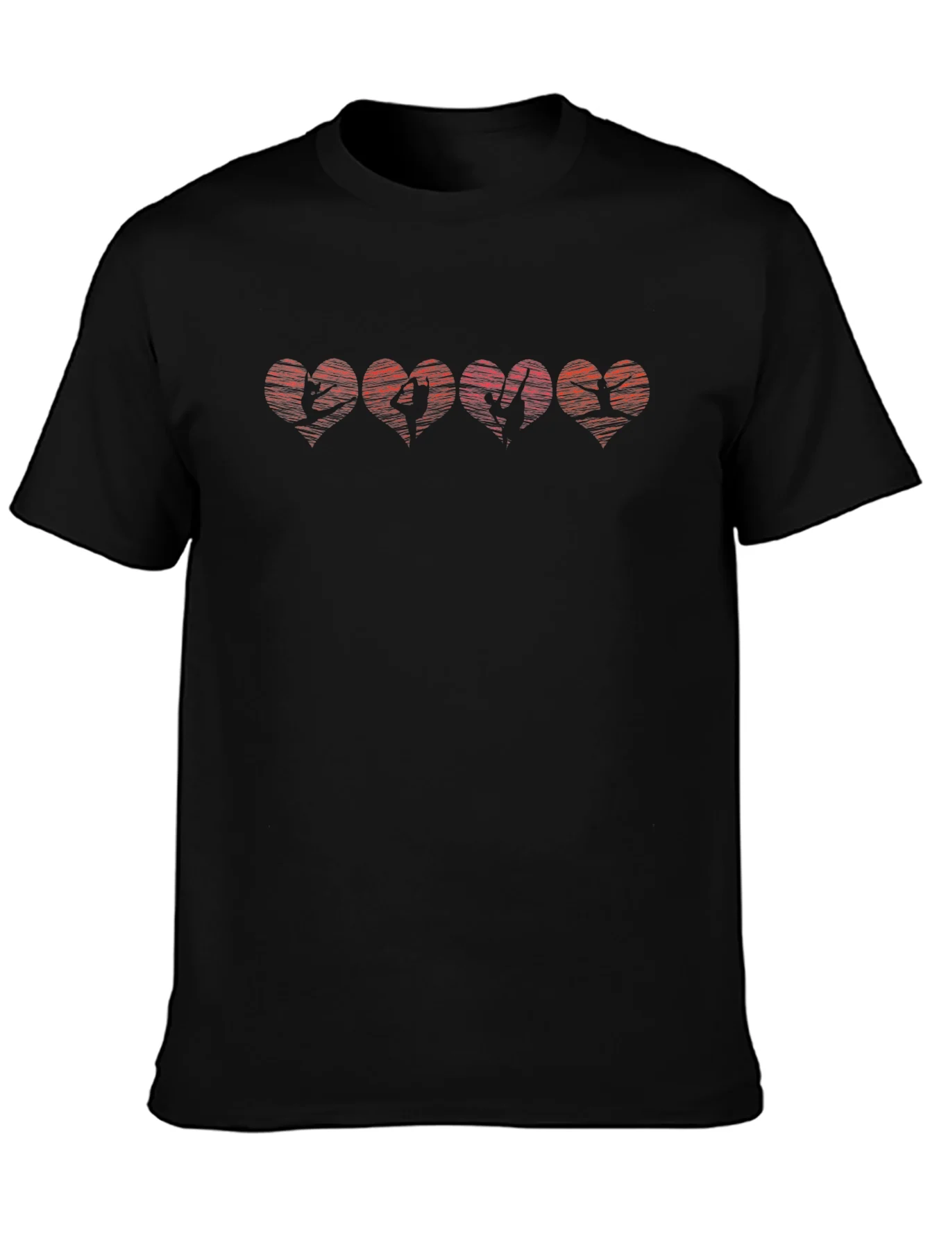Heartbreak Hearts Graphic Tee - Black T-Shirt
