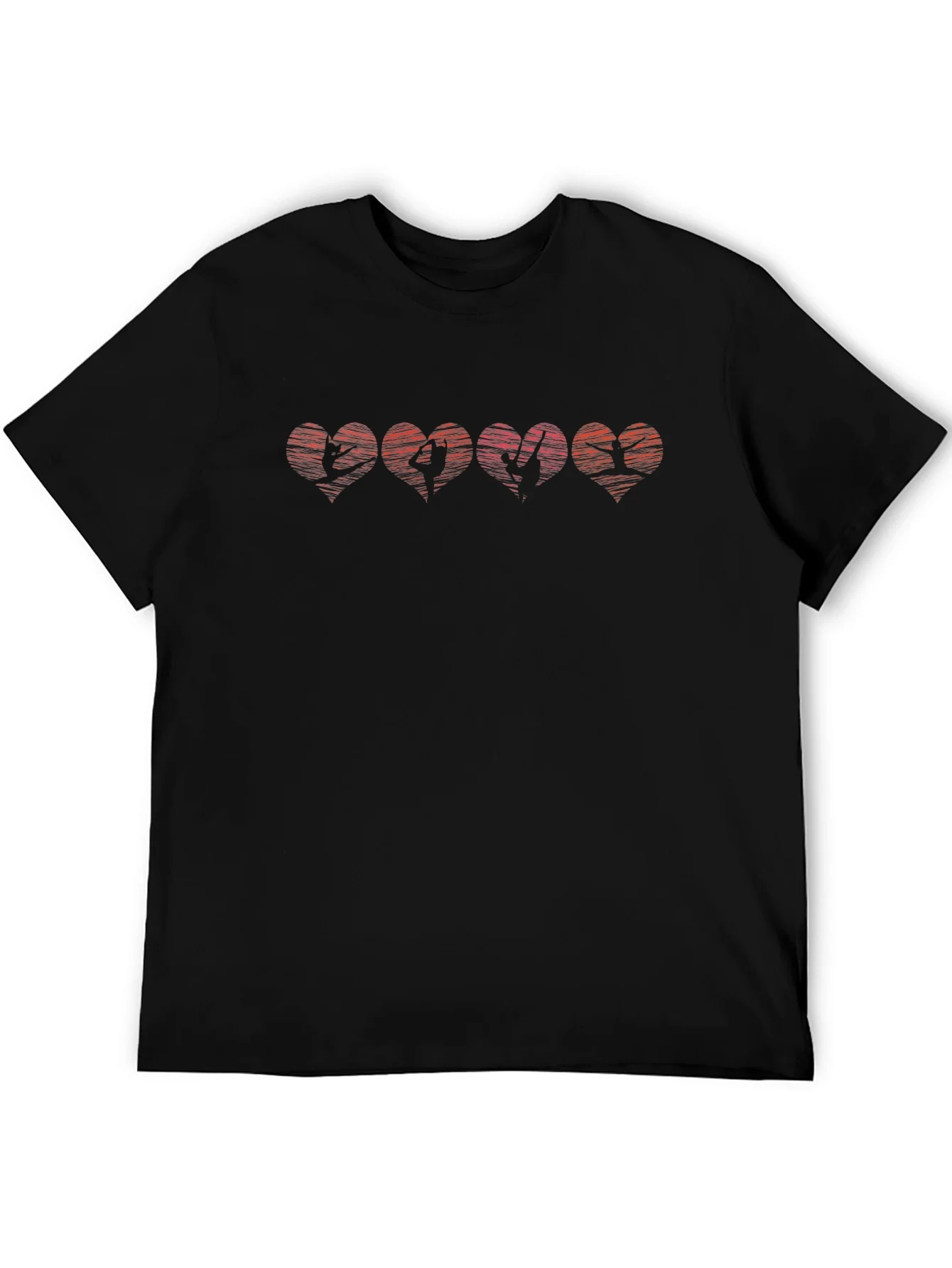 Heartbreak Hearts Graphic Tee - Black T-Shirt