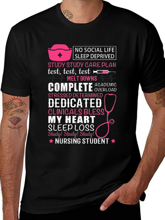 Nursing Student T-Shirt - No Social Life Sleep Deprived