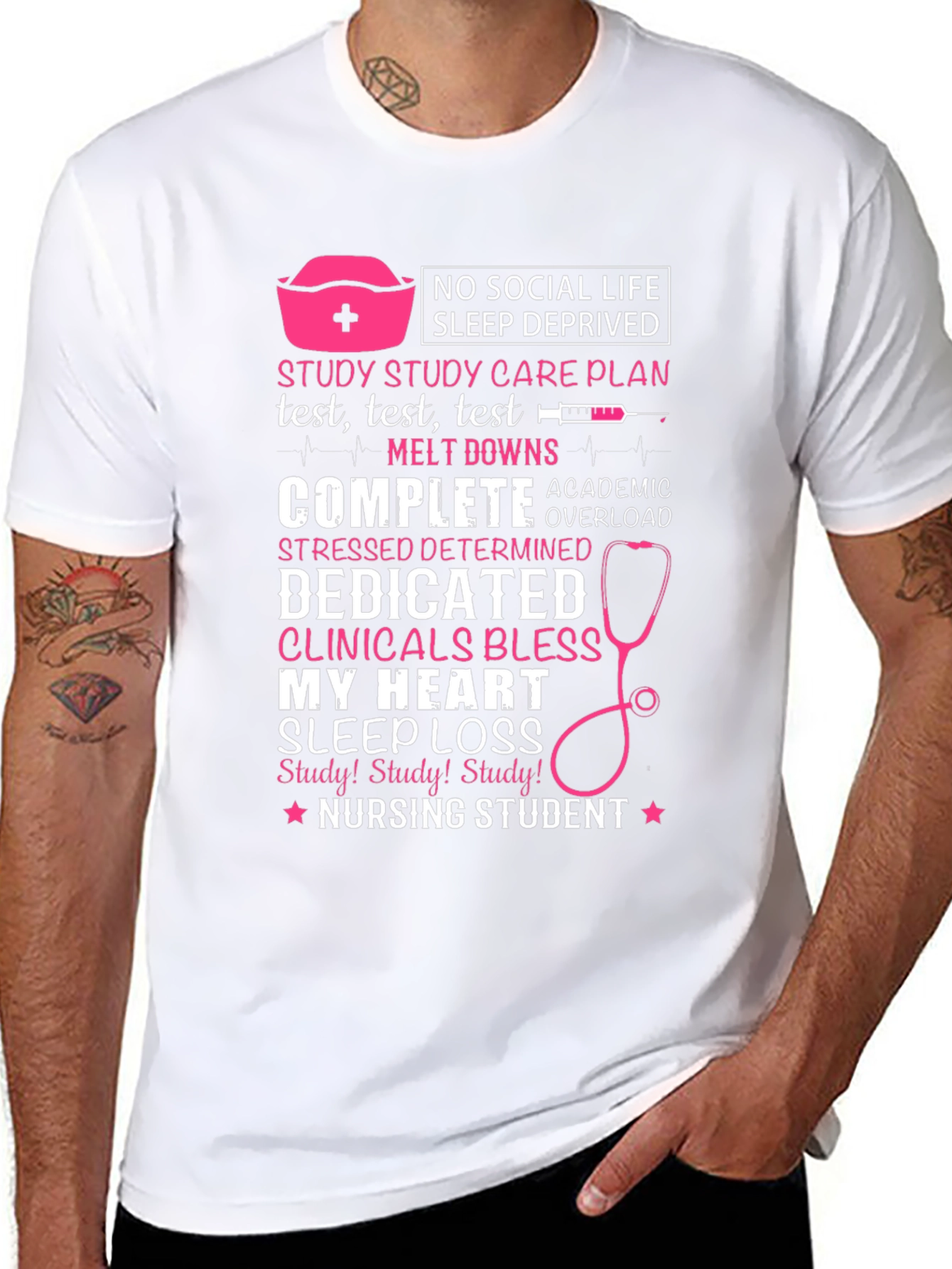 Nursing Student T-Shirt - No Social Life Sleep Deprived