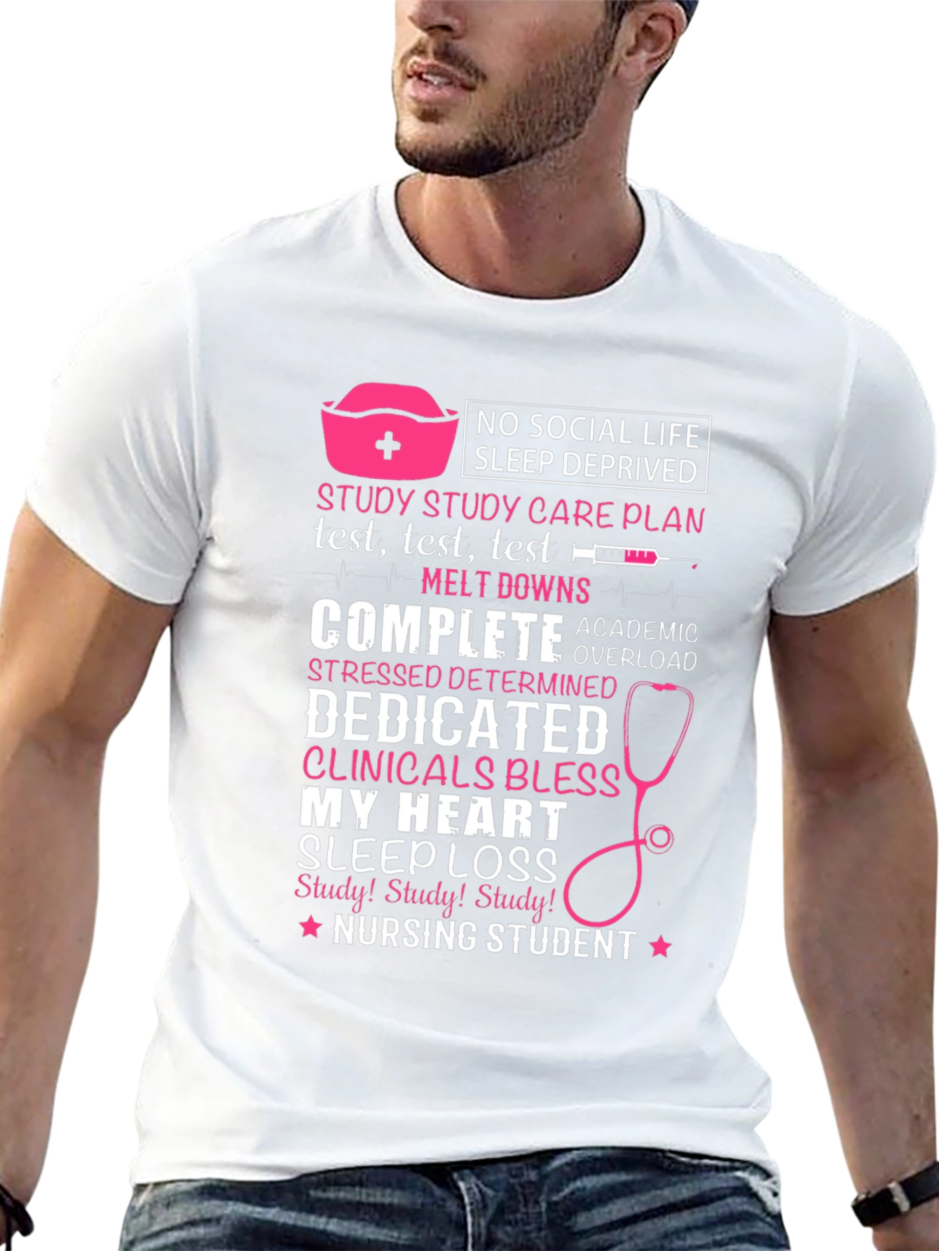 Nursing Student T-Shirt - No Social Life Sleep Deprived
