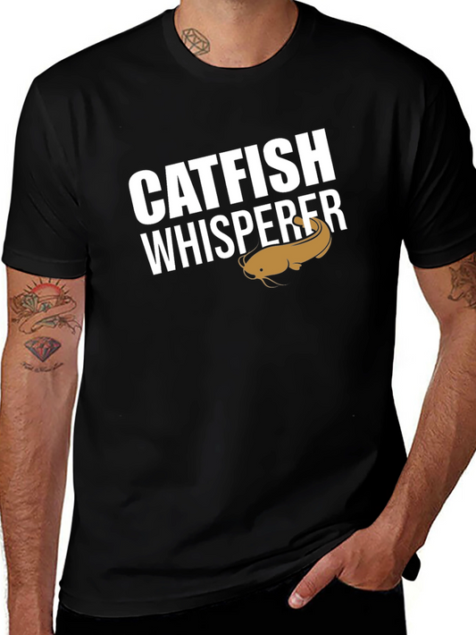 Catfish Whisperer Graphic T-Shirt - Fishing Humor