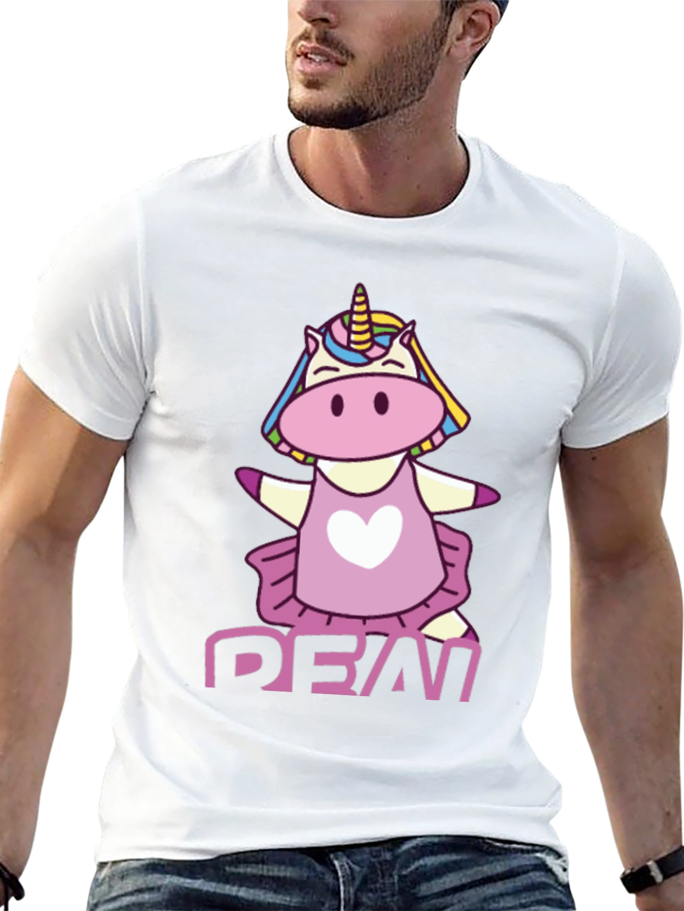 Unicorn Demi Graphic Black T-Shirt