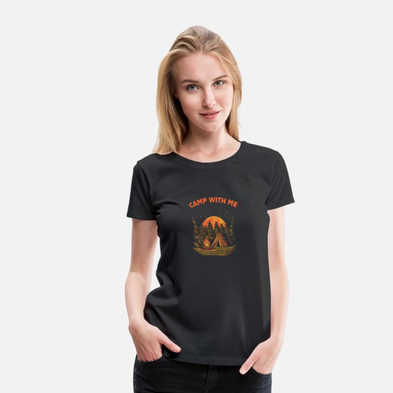 Camp with Me Camping Couples Camper Lovers Nature