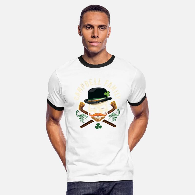 Campbell Family Irish Skull with Shillelagh and