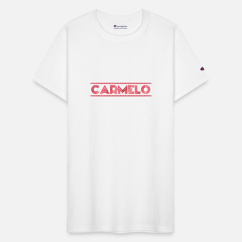Carmelo red text