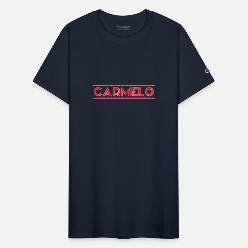 Carmelo red text