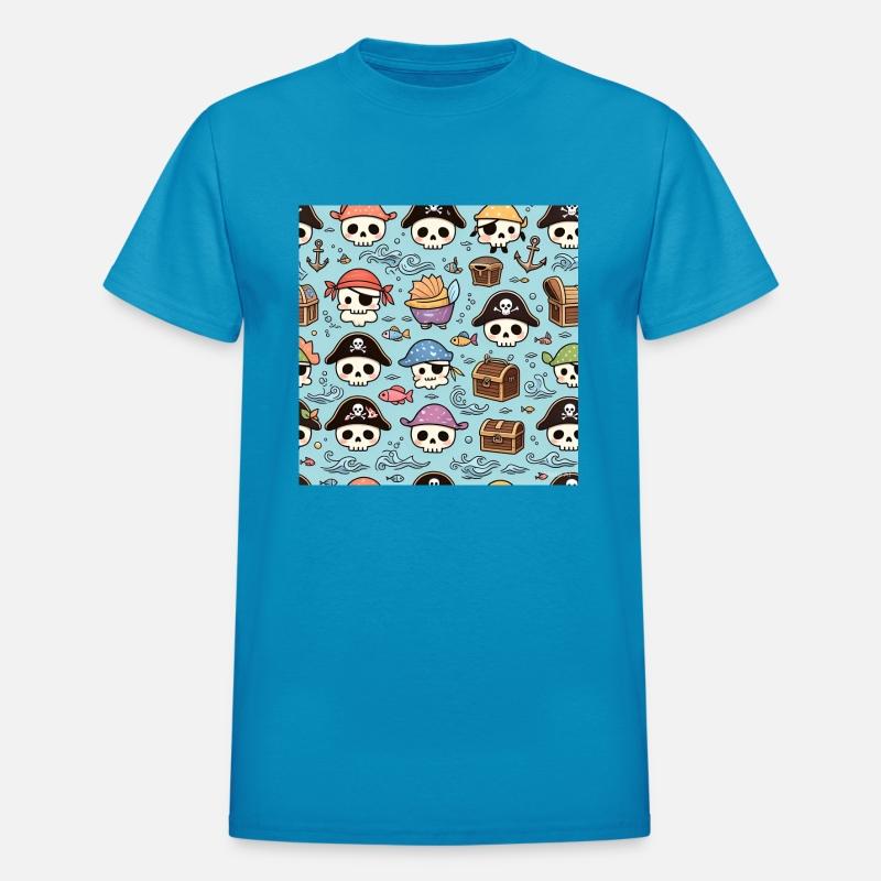 Cartoon Pirate Adventure Pattern"