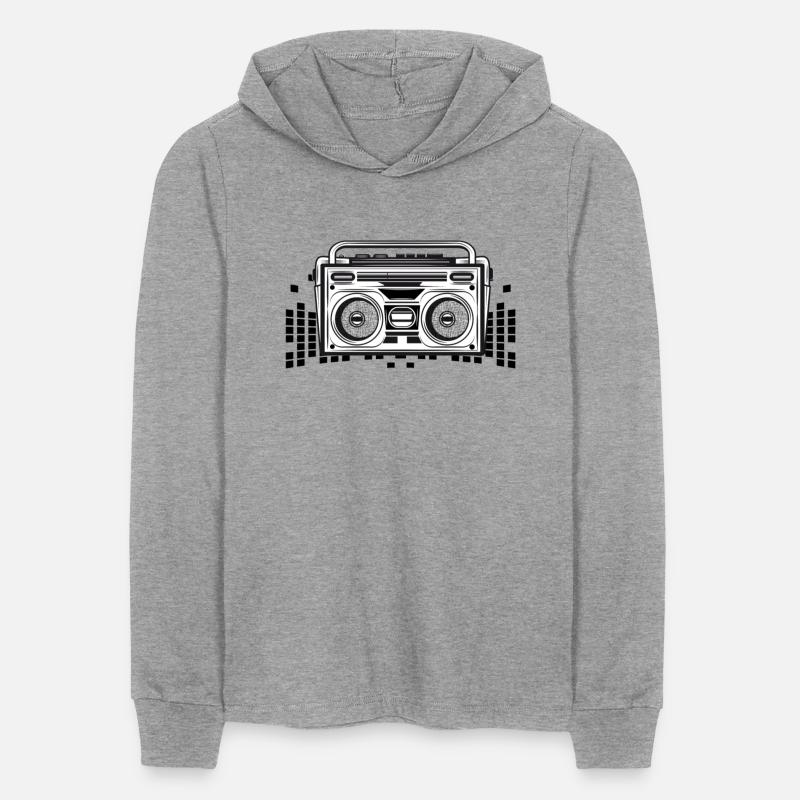 Cassette recorder in an 80s stencil look