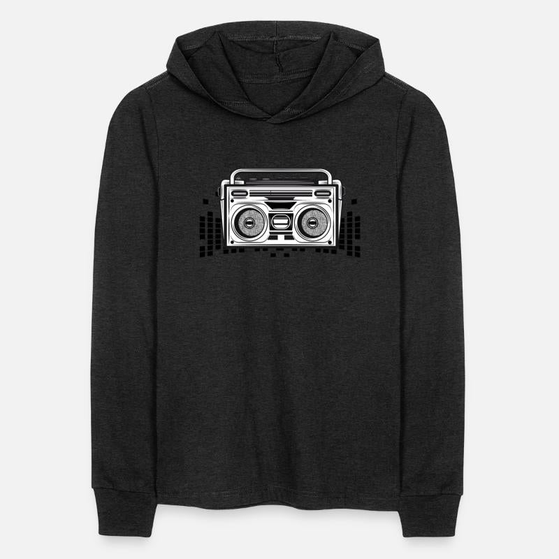 Cassette recorder in an 80s stencil look