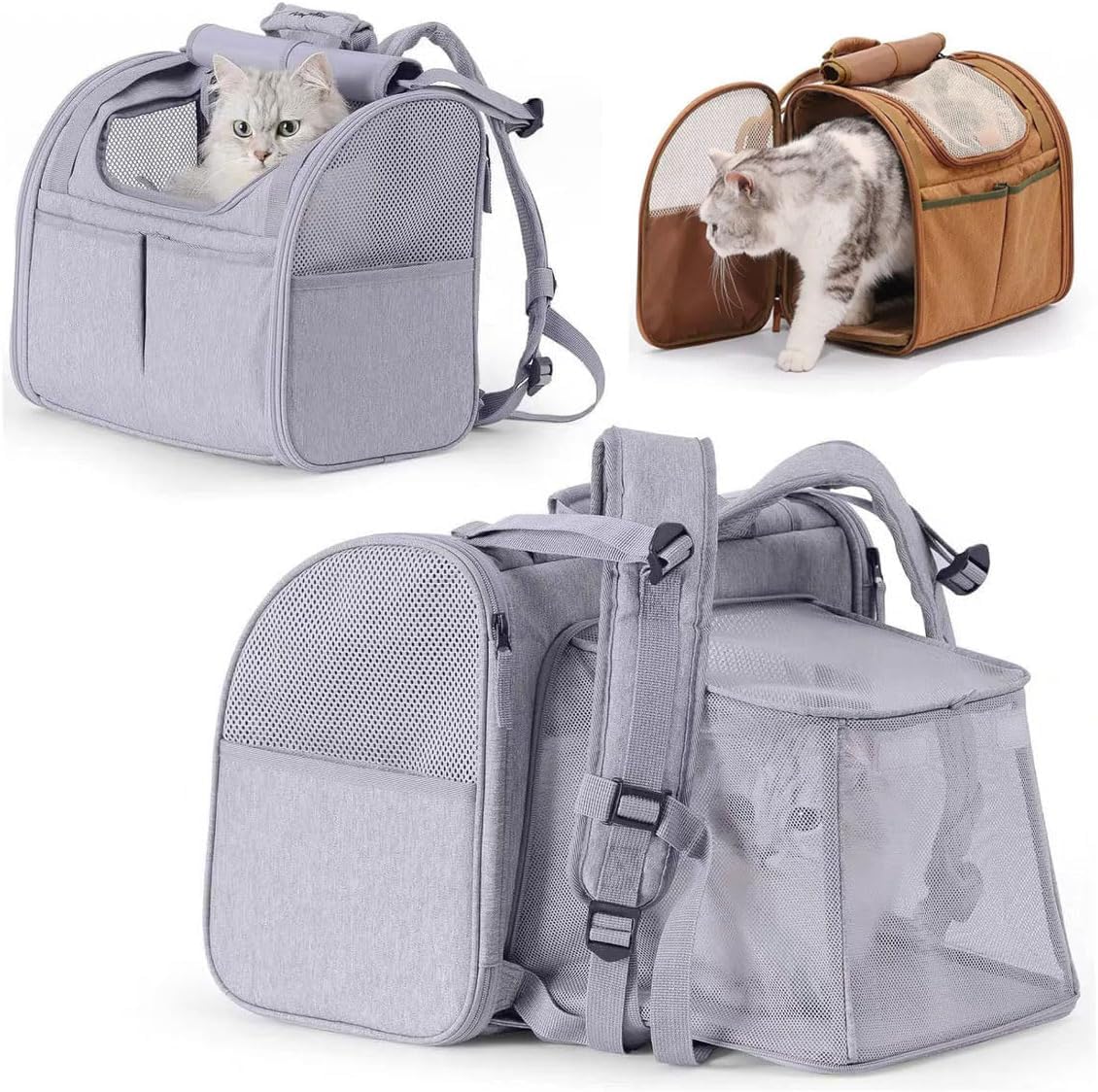 Cat Carry Bag, Expandable 4-Way Pet House, For Med - Top Rated