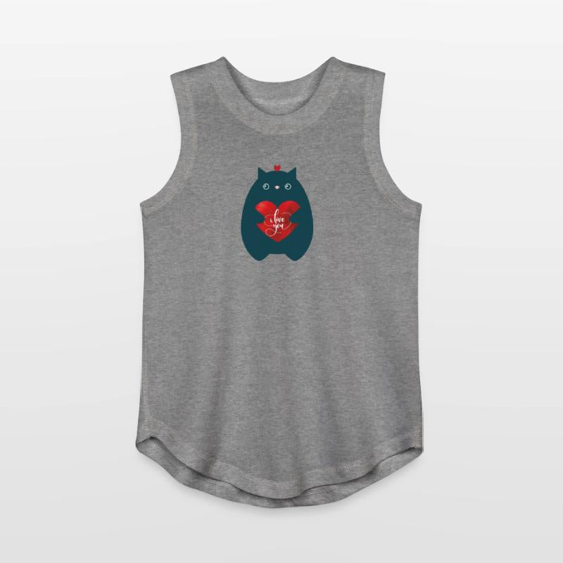 Cat In Love-I Love You-Cute Kitten Valentine Day