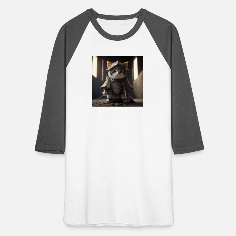 Cat wearing a suit of armor warrior