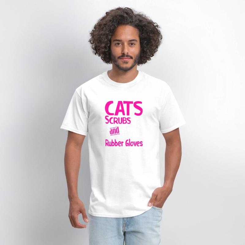 Cats Scrubs And Rubber Gloves Medical Care