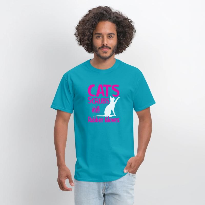 Cats Scrubs And Rubber Gloves Medical Care