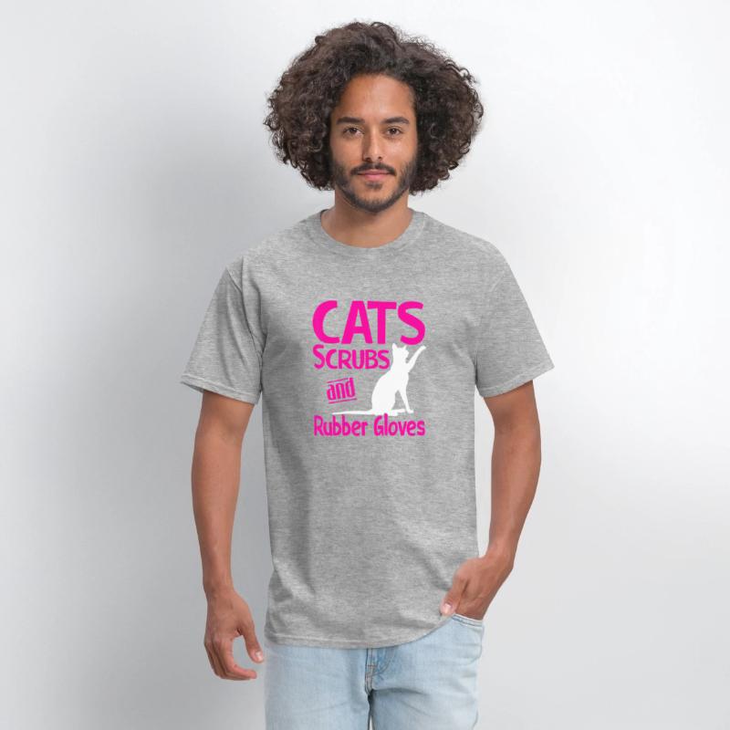 Cats Scrubs And Rubber Gloves Medical Care