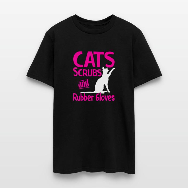 Cats Scrubs And Rubber Gloves Medical Care