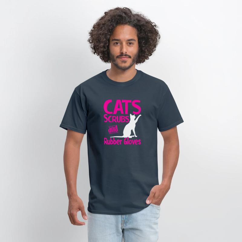 Cats Scrubs And Rubber Gloves Medical Care