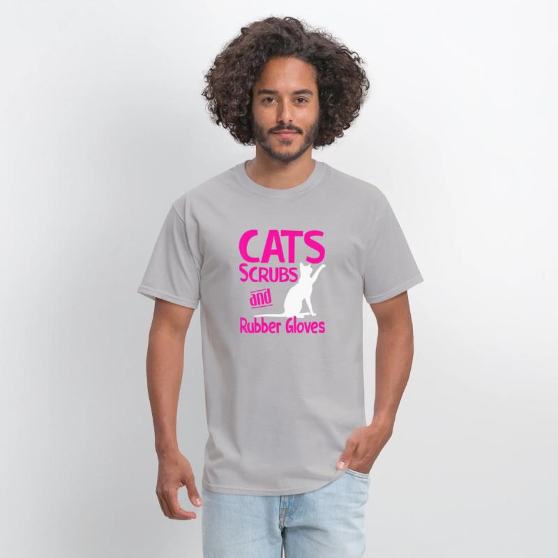 Cats Scrubs And Rubber Gloves Medical Care