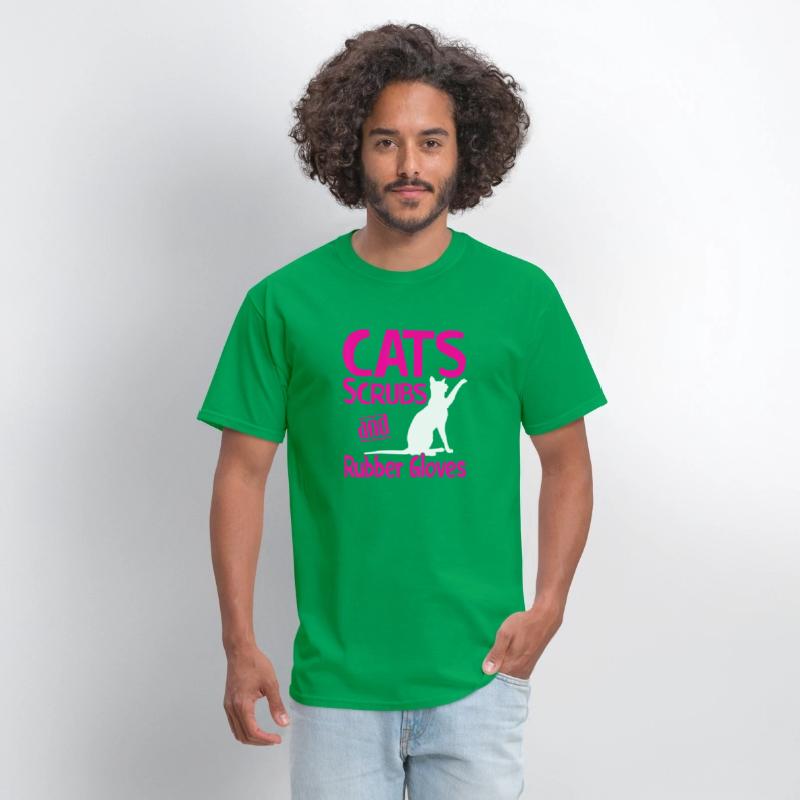 Cats Scrubs And Rubber Gloves Medical Care