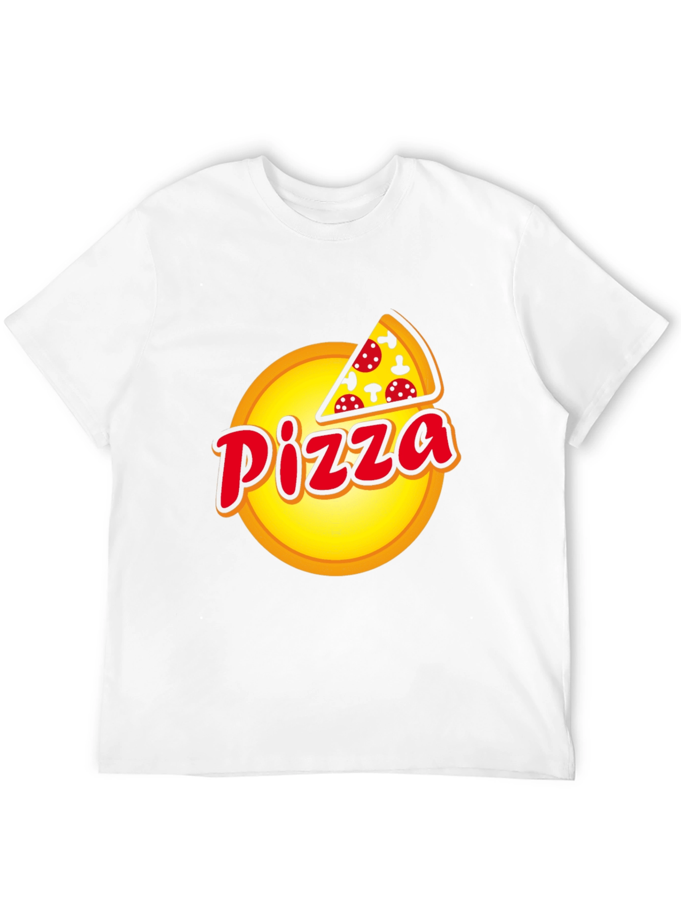 Pizza Graphic Black T-Shirt - Foodie Fashion