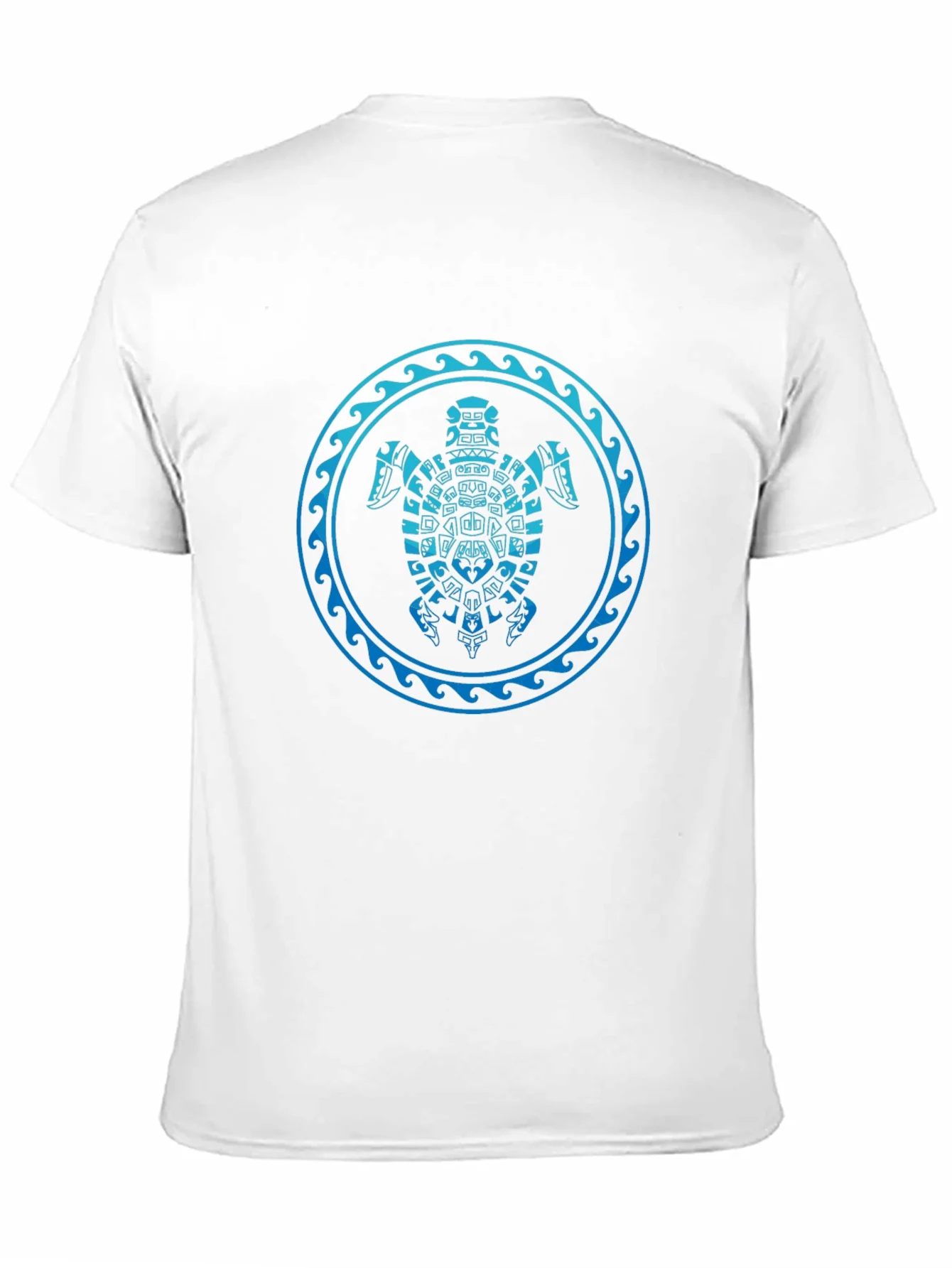 Tribal Turtle Graphic T-Shirt - Black