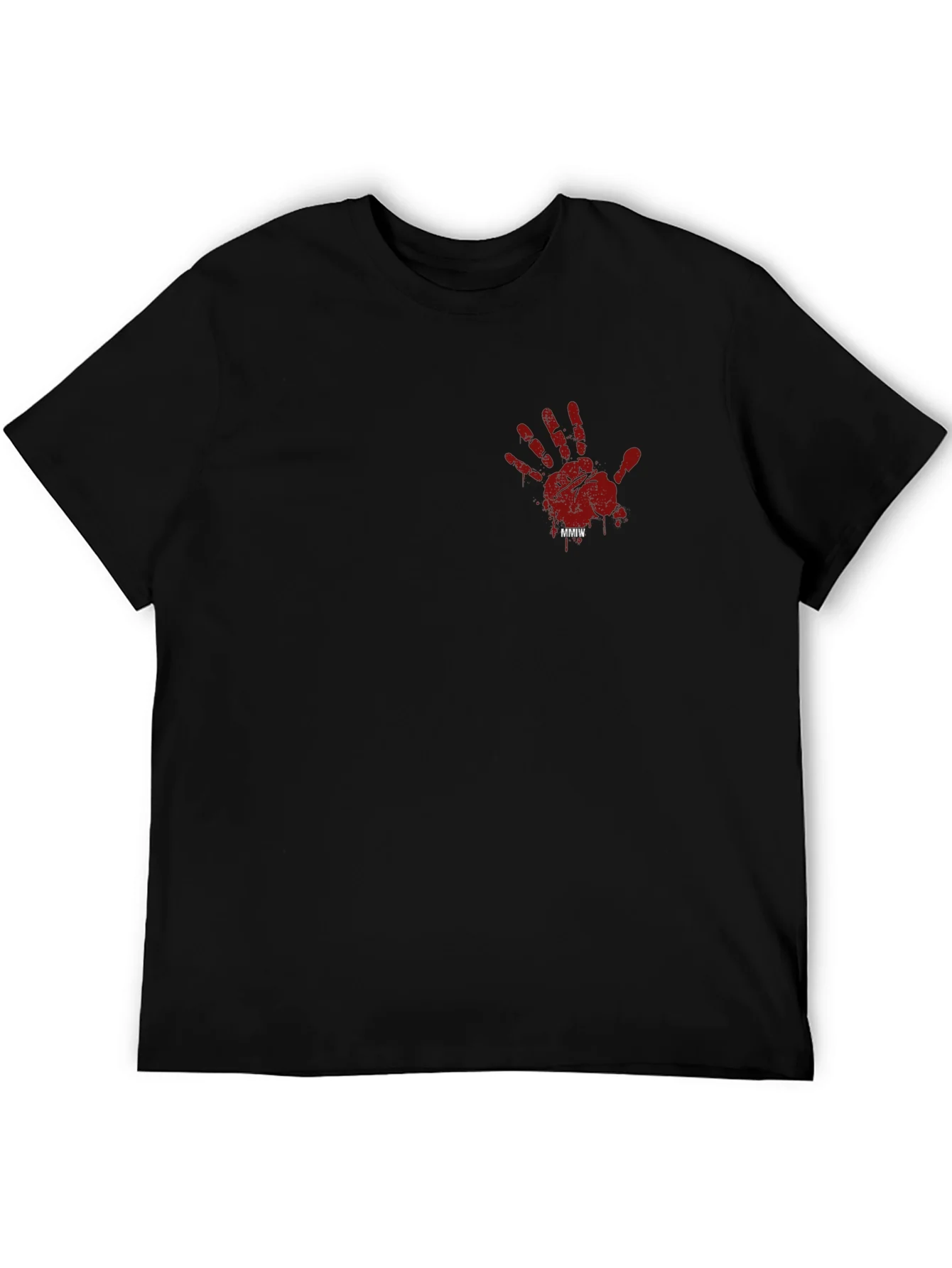 MMIW Bloody Hand Print Graphic Tee - Black