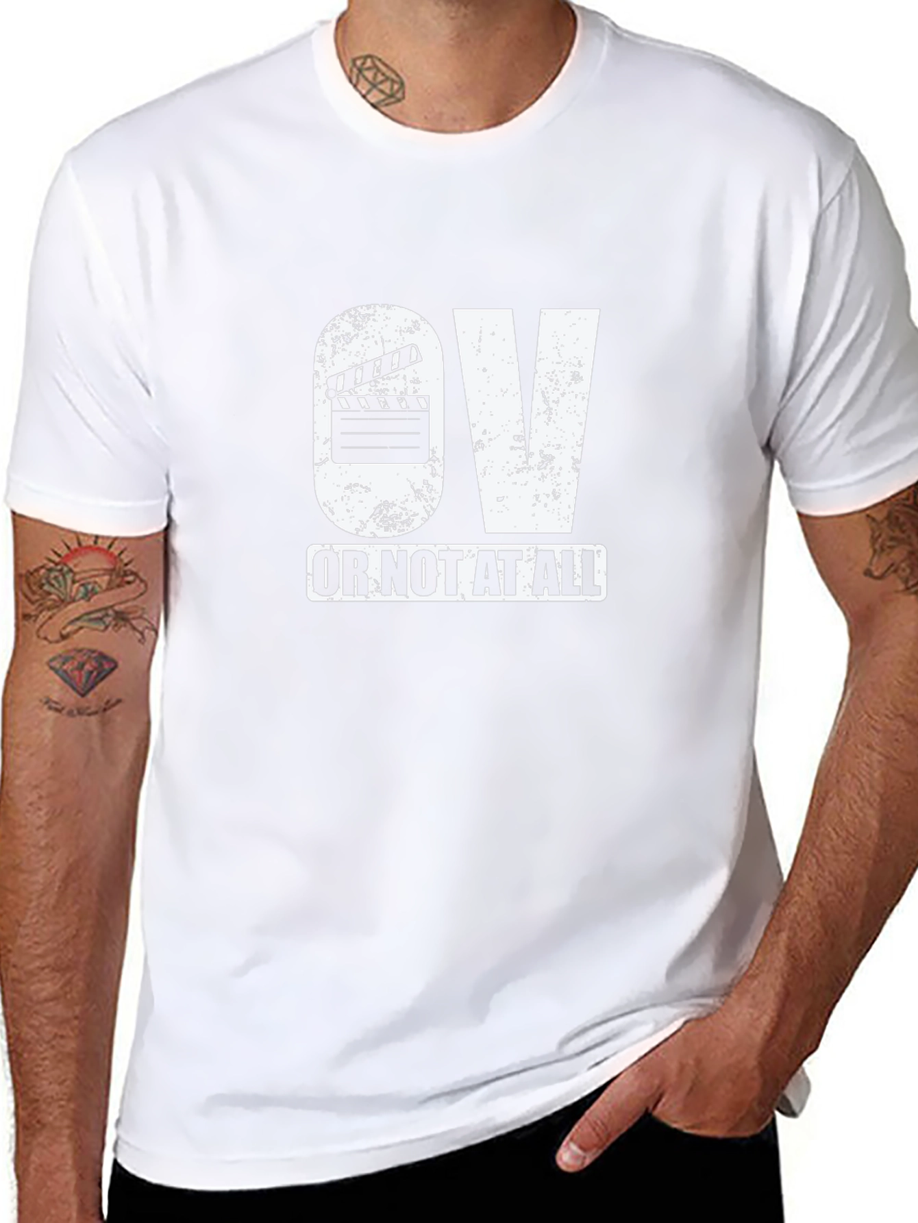 OV Or Not At All Black Graphic Tee