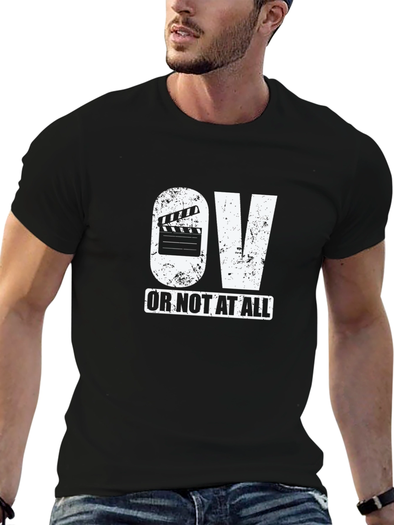 OV Or Not At All Black Graphic Tee