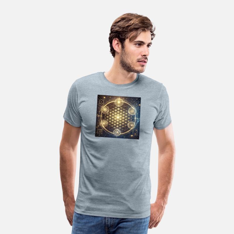 Celestial Harmony: The Golden Flower of Life