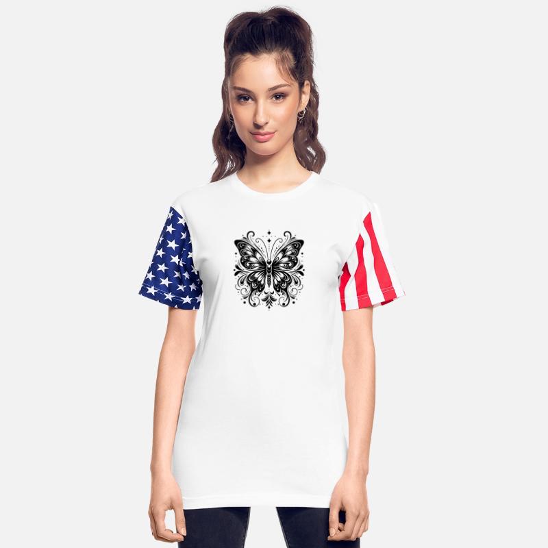 Cheerful Children's Butterfly Ink Style