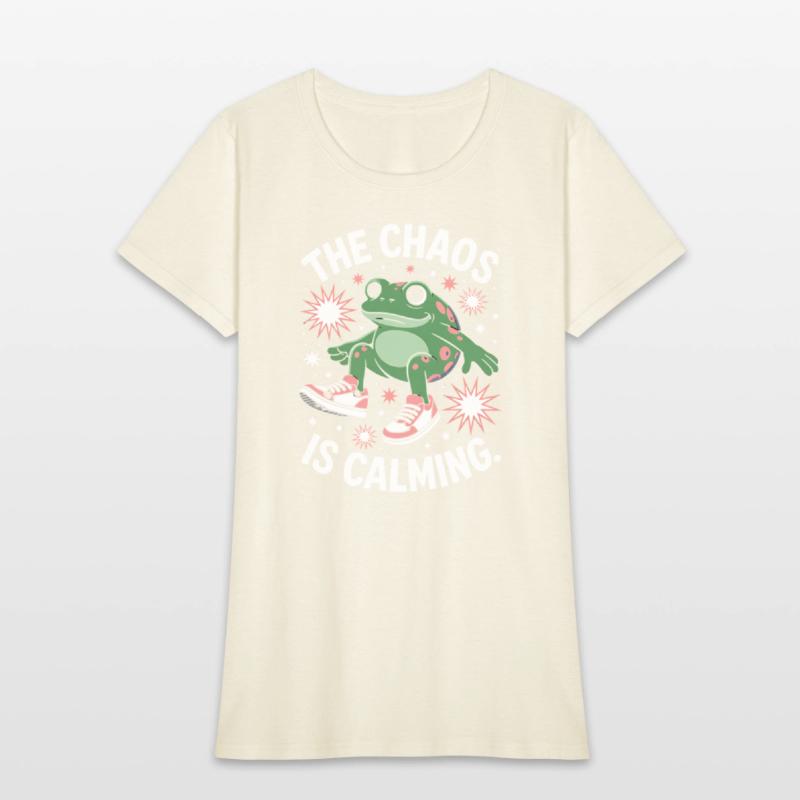 Chill Frog Embracing the Chaos